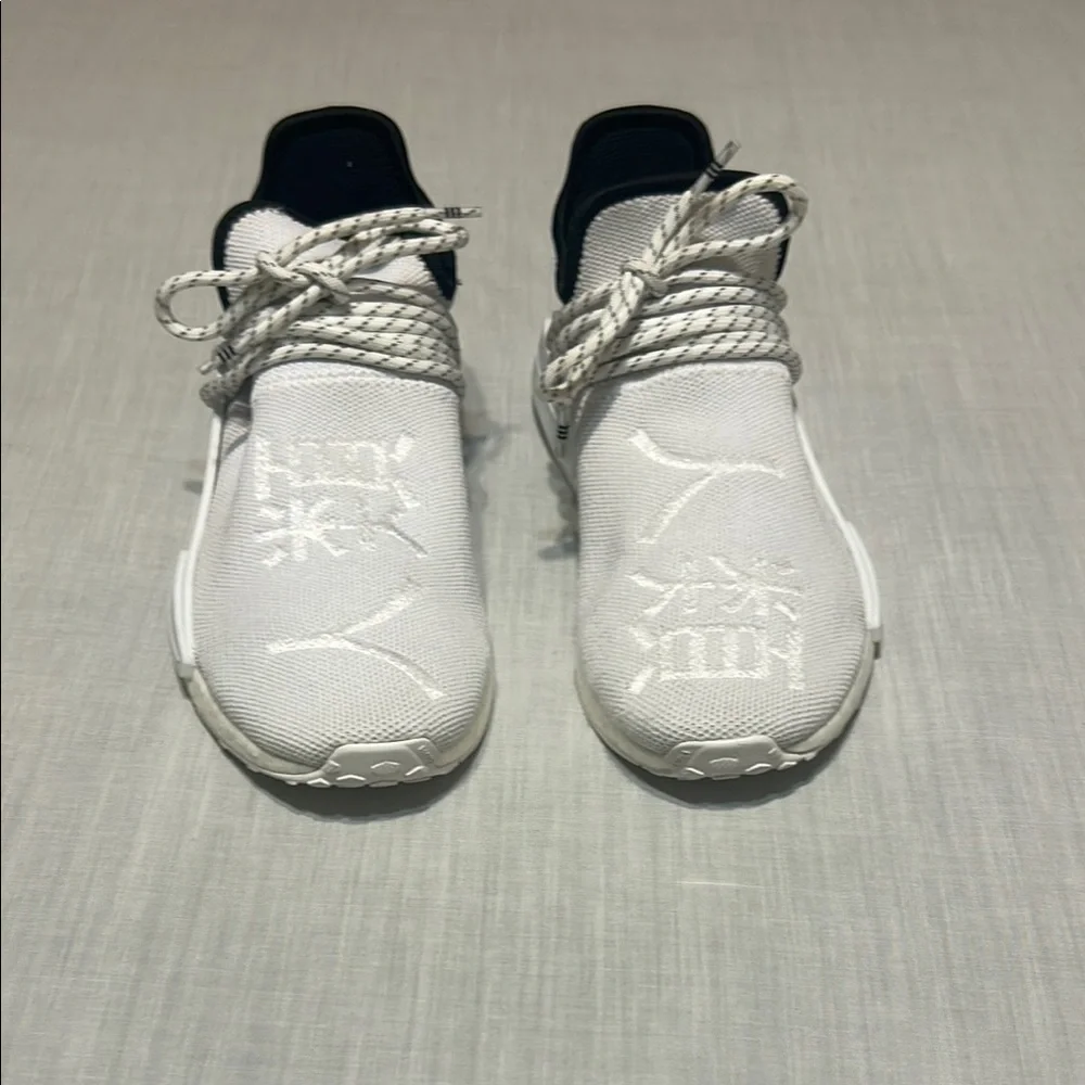 Adidas Pharrell Williams White and Black Sneakers - Picture 5 of 7